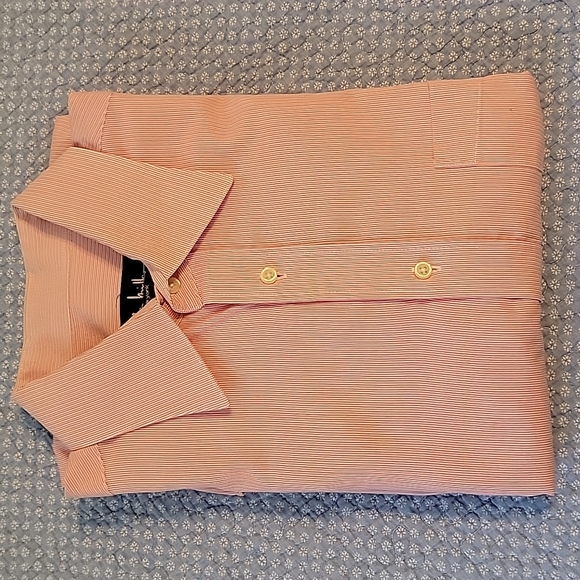 Nicole Miller pink dress shirt size 16/L 32/33 - Picture 10 of 10